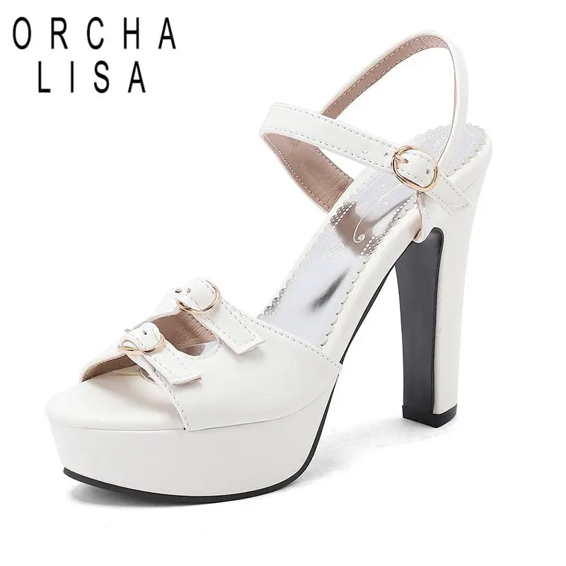 ORCHA LISA Белые женские босоножки с открытым носком, массивный каблук 12 см, платформа 3,5 см, ремешок с пряжкой, большие размеры 48, 49, 50, современная сексуальная обувь
ORCHA LISA Белые женские босоножки с открытым носком, массивный каблук 12 см, платформа 3,5 см, ремешок с пряжкой, большие размеры 48, 49, 50, современная сексуальная обувь