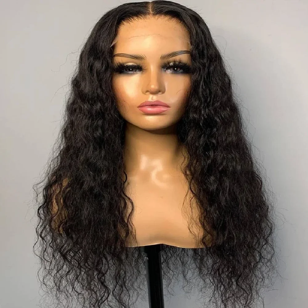 Soft Natural Black 26Inch Long Kinky Curly Glueless 180% Density Deep Lace Front Wig For Women Babyhair Preplucked Daily Cosplay
Soft Natural Black 26Inch Long Kinky Curly Glueless 180% Density Deep Lace Front Wig For Women Babyhair Preplucked Daily Cosplay