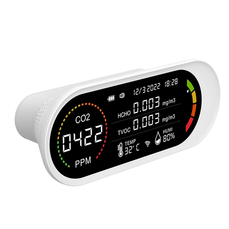 5 In 1 Air Quality Detector Air Quality Monitor Carbon Dioxide Temperature Humidity Testing
5 In 1 Air Quality Detector Air Quality Monitor Carbon Dioxide Temperature Humidity Testing