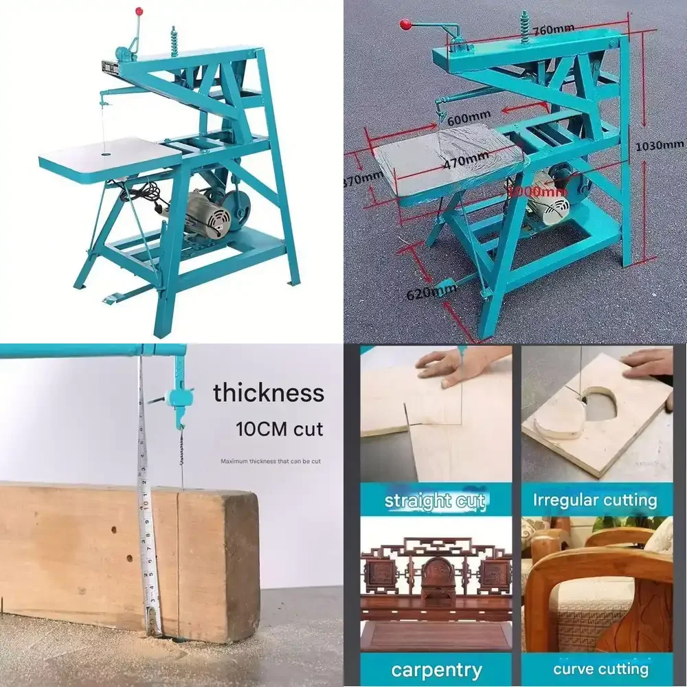 Electric Tabletop Motorized Wire Saw Carving Jigsaw Woodworking Machine 220V 1KW
Electric Tabletop Motorized Wire Saw Carving Jigsaw Woodworking Machine 220V 1KW