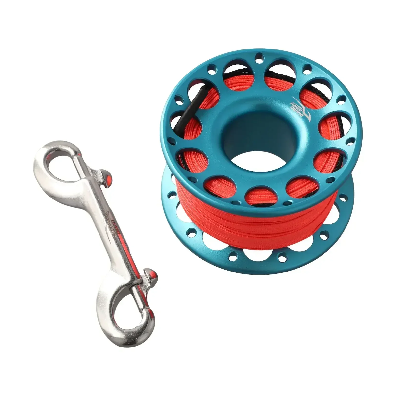Optimize Your Diving Gear, 30M Diving Aluminum Alloy Reel with Stainless Steel Swivel Connector, Blue Gray Color
Optimize Your Diving Gear, 30M Diving Aluminum Alloy Reel with Stainless Steel Swivel Connector, Blue Gray Color