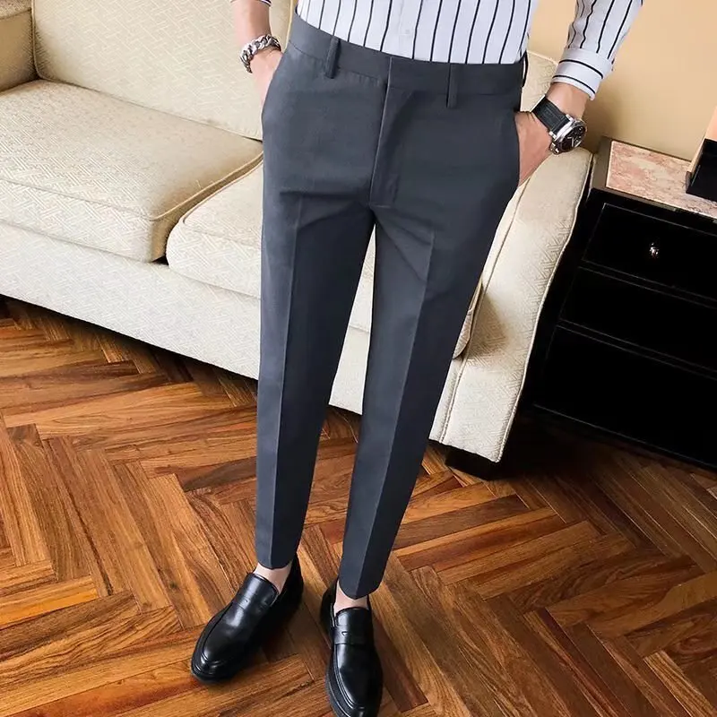 Size 28-36 Men Pants Ankle Length Spring Summer Autumn Fashion Casual Cotton Slim Long Chinos Slacks Business Black Blue Grey
Size 28-36 Men Pants Ankle Length Spring Summer Autumn Fashion Casual Cotton Slim Long Chinos Slacks Business Black Blue Grey