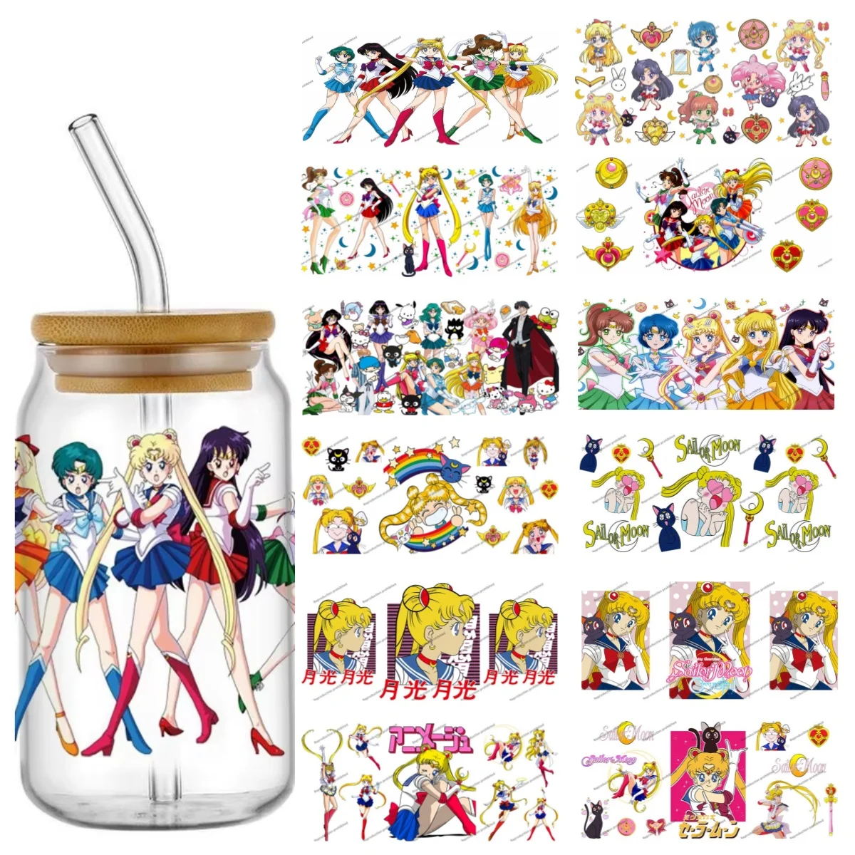 3D UV DTF Sailor Moon Transfer Sticker For 16OZ Libbey Glass Cup Wrap Can Custom Labels DIY Waterproof Selfadhesive
3D UV DTF Sailor Moon Transfer Sticker For 16OZ Libbey Glass Cup Wrap Can Custom Labels DIY Waterproof Selfadhesive