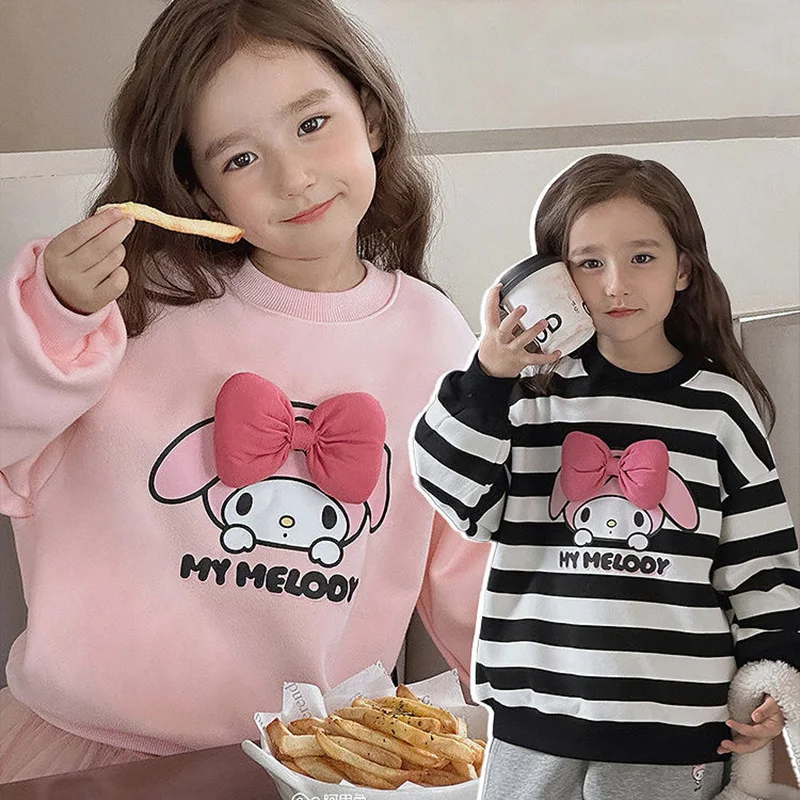 Sanrio Girls' Hoodie Kawaii Mymelody Autumn/winter for Kids Cartoon Printed Long Sleeve Plus Cashmere Bow Trend
Sanrio Girls' Hoodie Kawaii Mymelody Autumn/winter for Kids Cartoon Printed Long Sleeve Plus Cashmere Bow Trend