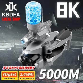 K11 Max Drone with Water Bombs 8K Three HD Cameras Aerial Photography Aircraft Obstacle Avoidance Foldable Quadcopter GPS Drone