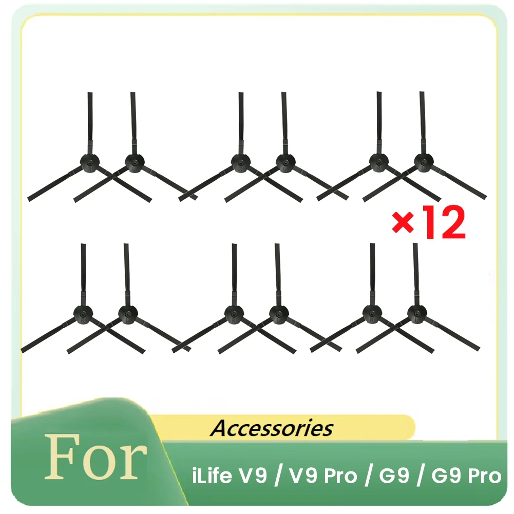 A76Z 12 Pcs Side Brush for V9 / V9 Pro / G9 / G9 Pro Robot Vacuum Cleaner Parts Replacement
A76Z 12 Pcs Side Brush for V9 / V9 Pro / G9 / G9 Pro Robot Vacuum Cleaner Parts Replacement
