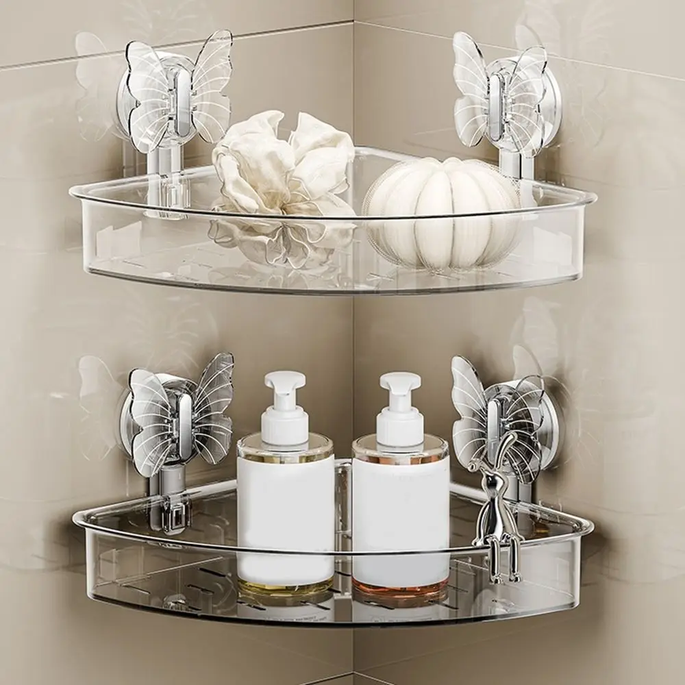 Nail-Free Suction Cup Triangle Corner Rack Hollowed Out Wall Mounted Butterfly Suction Cup Storage Basket Detachable Waterproof
Nail-Free Suction Cup Triangle Corner Rack Hollowed Out Wall Mounted Butterfly Suction Cup Storage Basket Detachable Waterproof