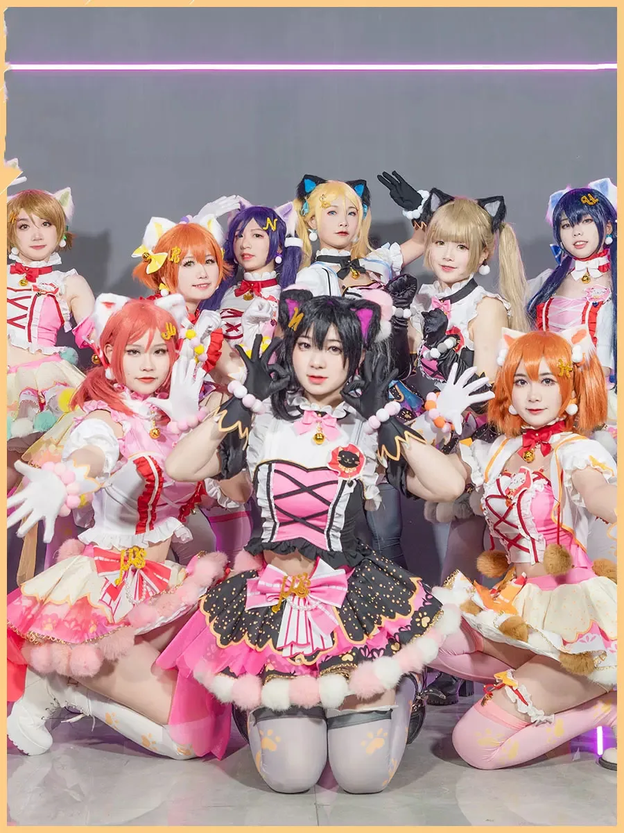 Lovelive Cos Cat Double ponytail Anime Idol Anime Nico Yazawa Cosplay Women Costume customize
Lovelive Cos Cat Double ponytail Anime Idol Anime Nico Yazawa Cosplay Women Costume customize