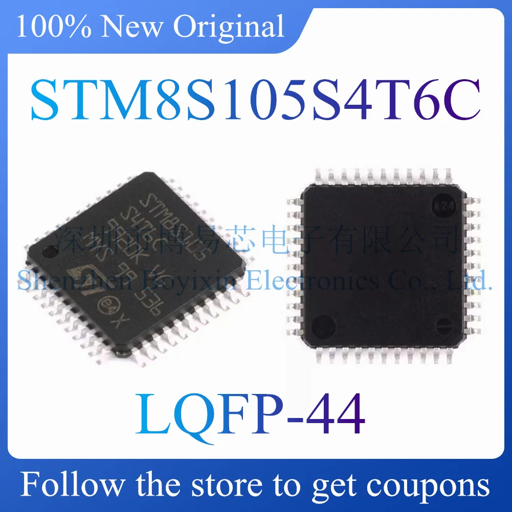 NEW STM8S105S4T6C.Original Product.Package LQFP-64 
NEW STM8S105S4T6C.Original Product.Package LQFP-64