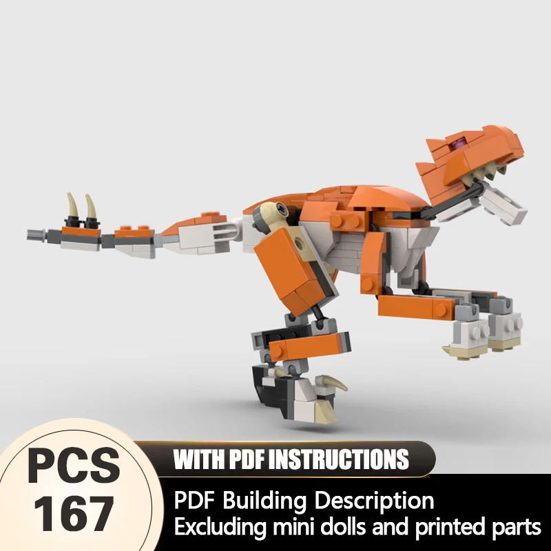 Creators Animal Series Model MOC Building Bricks Orange Dinosaur Modular Technology Gifts Holiday Assemble Children Toys Suit
Creators Animal Series Model MOC Building Bricks Orange Dinosaur Modular Technology Gifts Holiday Assemble Children Toys Suit