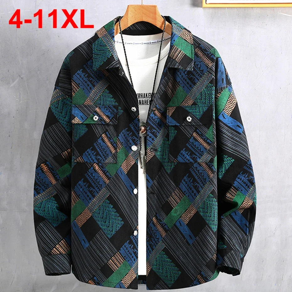 11XL 10XL Рубашки больших размеров Мужские весенне-осенние свободные рубашки с длинными рукавами Блузка на пуговицах Винтажные рубашки большого размера 9XL 8XL
11XL 10XL Рубашки больших размеров Мужские весенне-осенние свободные рубашки с длинными рукавами Блузка на пуговицах Винтажные рубашки большого размера 9XL 8XL