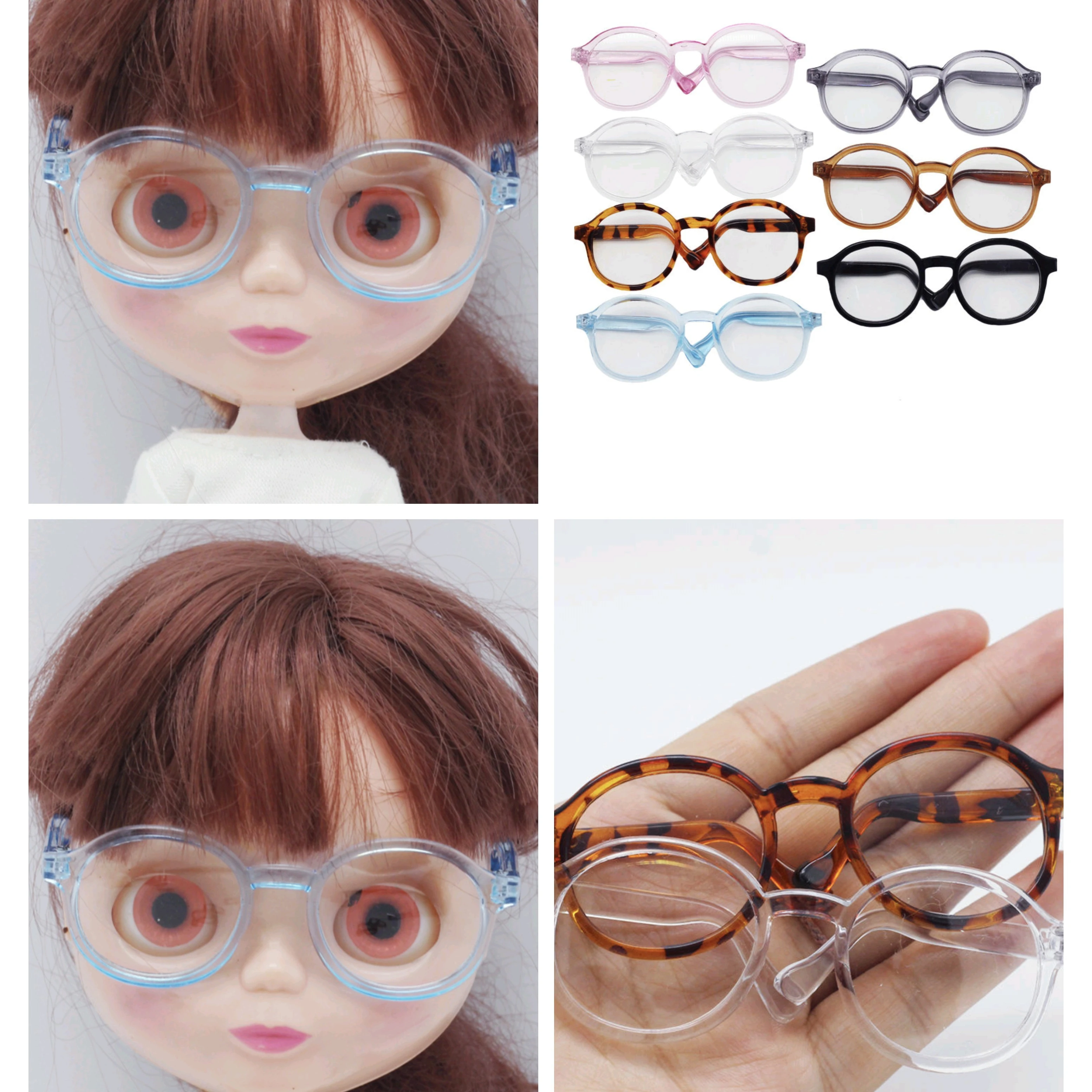 6.5cm/9cm Cute Doll Glasses Transparent Plastic Glasses Round Frame Clear Lens Eyeglasses Doll Sunglasses Toys Bb Decor Eyewear
6.5cm/9cm Cute Doll Glasses Transparent Plastic Glasses Round Frame Clear Lens Eyeglasses Doll Sunglasses Toys Bb Decor Eyewear