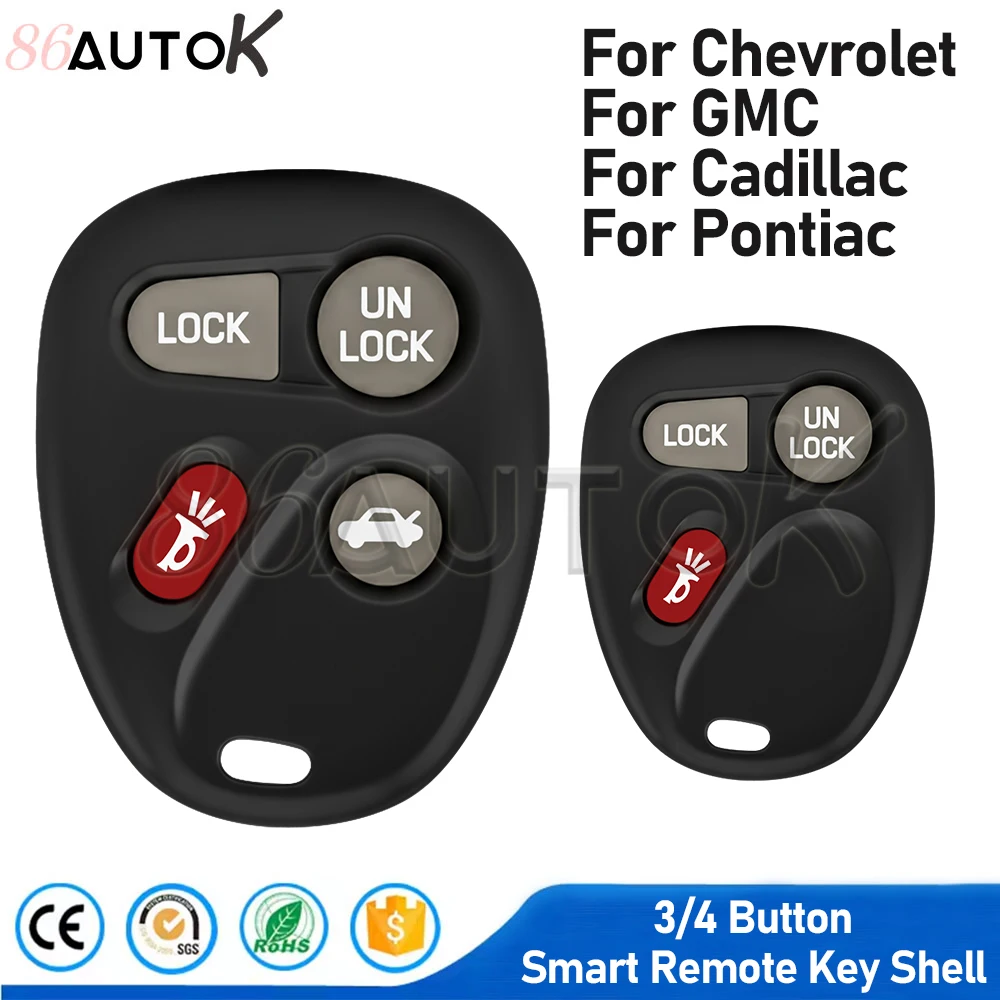 Smart Remote Key Shell For Chevrolet Malibu Express Lumina For GMC Sierra Sonoma For Cadillac For Pontiac Firebird 3/4Button
Smart Remote Key Shell For Chevrolet Malibu Express Lumina For GMC Sierra Sonoma For Cadillac For Pontiac Firebird 3/4Button