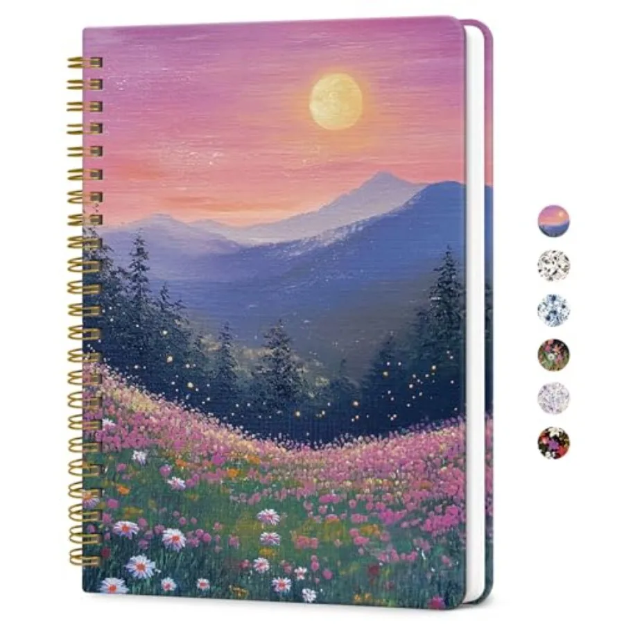 Lined Spiral Journal for Women, A5 Pretty Hardcover Notebook for Work, School and Office Writing, Aesthetic Writing Journal Col
Lined Spiral Journal for Women, A5 Pretty Hardcover Notebook for Work, School and Office Writing, Aesthetic Writing Journal Col