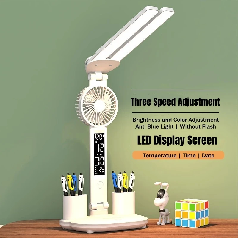 Home Office Multifunction Foldable Desk Lamp Electric Fan 3200mAh Battery USB Rechargeable Mini Wireless Air Cooling Table Fan
Home Office Multifunction Foldable Desk Lamp Electric Fan 3200mAh Battery USB Rechargeable Mini Wireless Air Cooling Table Fan