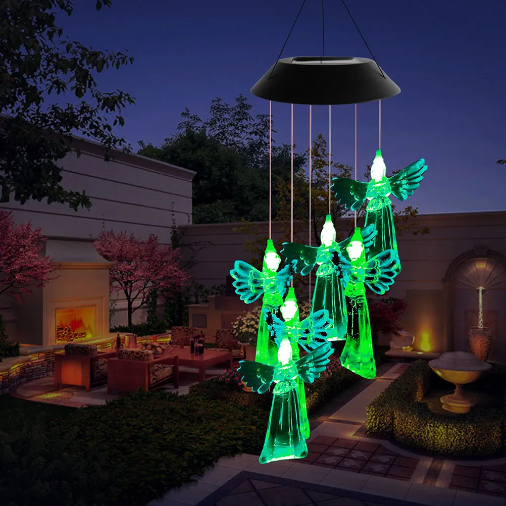 Solar Wind Chime Shape Hanging Ornament Outdoor Garden Decorative Wind Chime Lamp Porch Yard Patio
Solar Wind Chime Shape Hanging Ornament Outdoor Garden Decorative Wind Chime Lamp Porch Yard Patio
