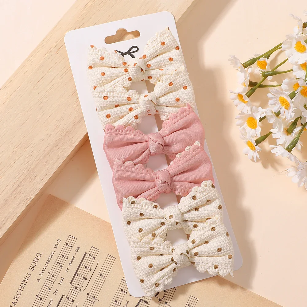 6pcs/set Lovely Floral Print Hair Bow Clips for Baby Girls Fresh Pastoral Cotton Hairpin Barrettes Headwear Hair Accessories
6pcs/set Lovely Floral Print Hair Bow Clips for Baby Girls Fresh Pastoral Cotton Hairpin Barrettes Headwear Hair Accessories