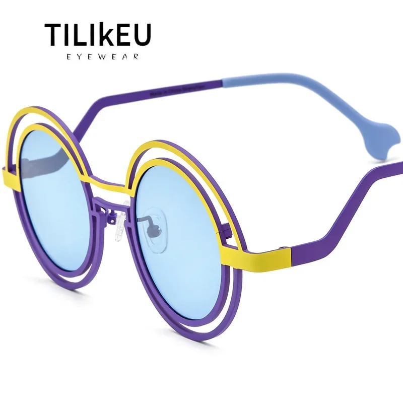Pure Titanium Hollow Out Designer Fashion Round Polarized Sunglasses for Men Hip-Hop Luxury Party Travel Trend Sun Glasses Women
Pure Titanium Hollow Out Designer Fashion Round Polarized Sunglasses for Men Hip-Hop Luxury Party Travel Trend Sun Glasses Women