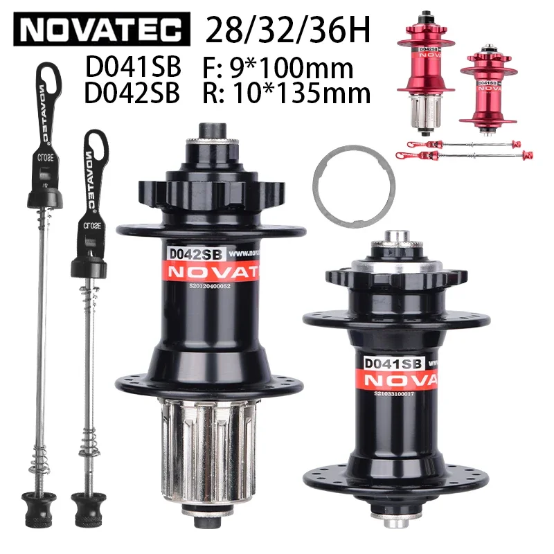 NOVATEC D041/D042SB Bicycle Hub Mountain Bike 4 Bearing Disc Brake Hub Black Color 32 Hole/36 Hole Set Cycling Accessories
NOVATEC D041/D042SB Bicycle Hub Mountain Bike 4 Bearing Disc Brake Hub Black Color 32 Hole/36 Hole Set Cycling Accessories