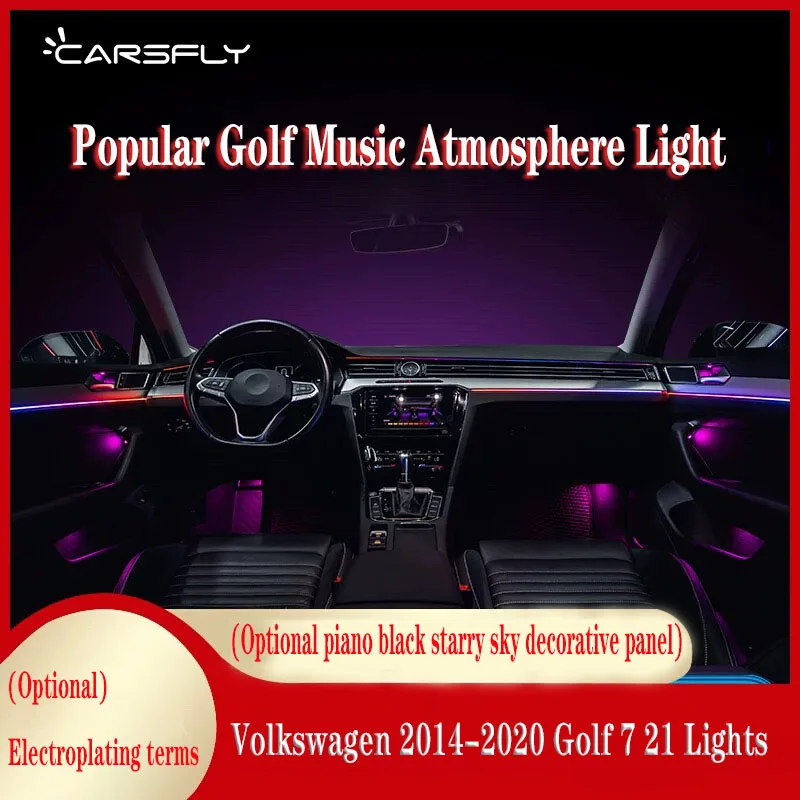 Suitable for 2014-2020 Volkswagen Golf 7/7.5 64 color dedicated ambient lighting (original 1:1 mold)
Suitable for 2014-2020 Volkswagen Golf 7/7.5 64 color dedicated ambient lighting (original 1:1 mold)