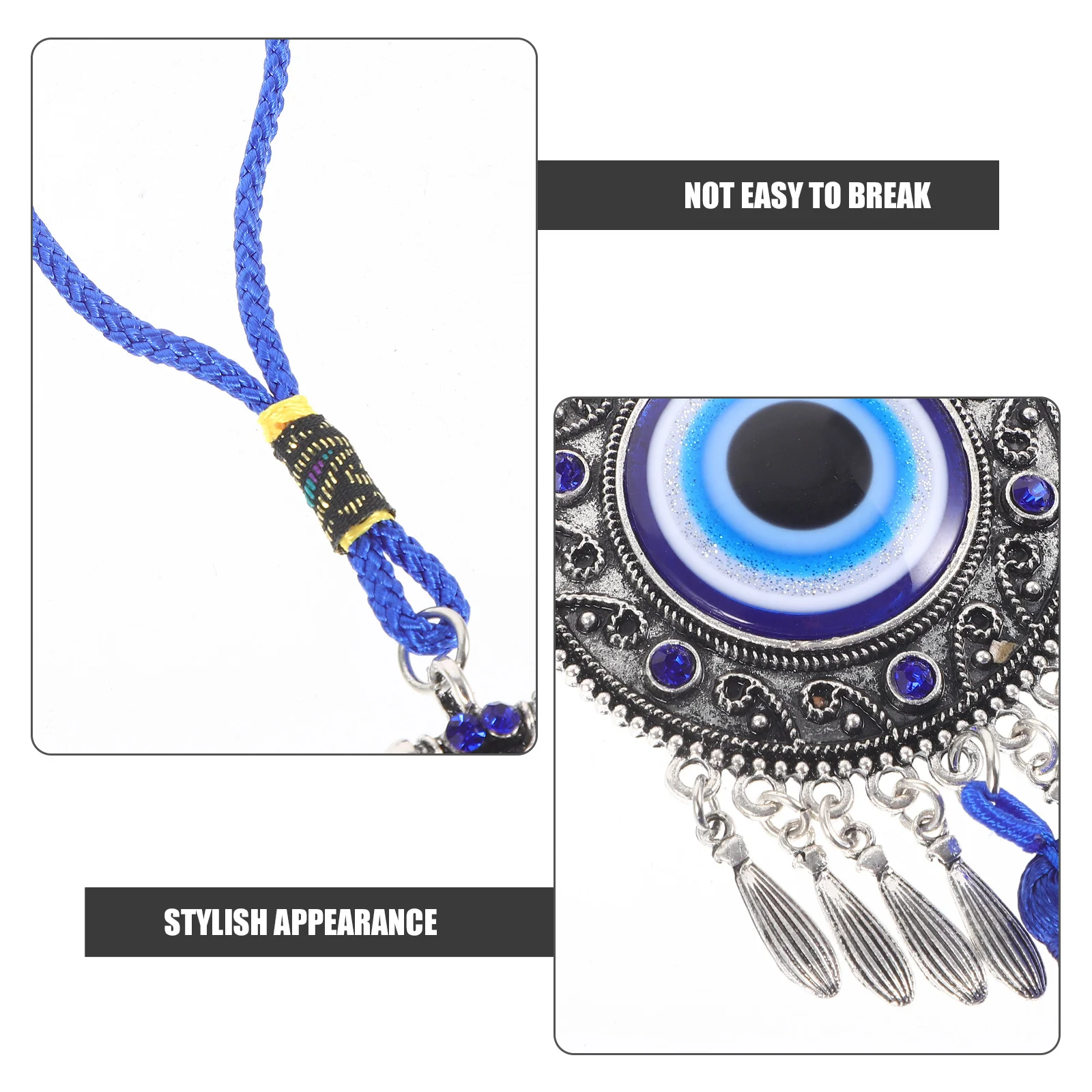 Evil Eye Hanging Decor Blue Tassel Car Ornament Wall Door Window Interior Turkish Charm Rearview Mirror Auto Home Office
Evil Eye Hanging Decor Blue Tassel Car Ornament Wall Door Window Interior Turkish Charm Rearview Mirror Auto Home Office