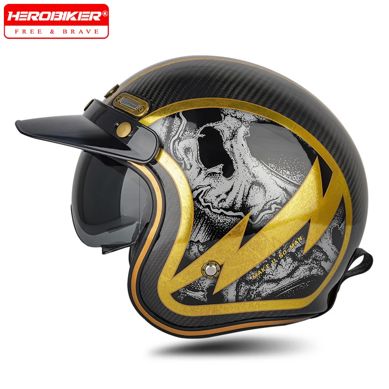 Vintage Motorcycle Helmet Semi-open 3/4 Helmet DOT Certified Drop Resistant Safety Cap Male and Female Motorcycle Accessories
Vintage Motorcycle Helmet Semi-open 3/4 Helmet DOT Certified Drop Resistant Safety Cap Male and Female Motorcycle Accessories