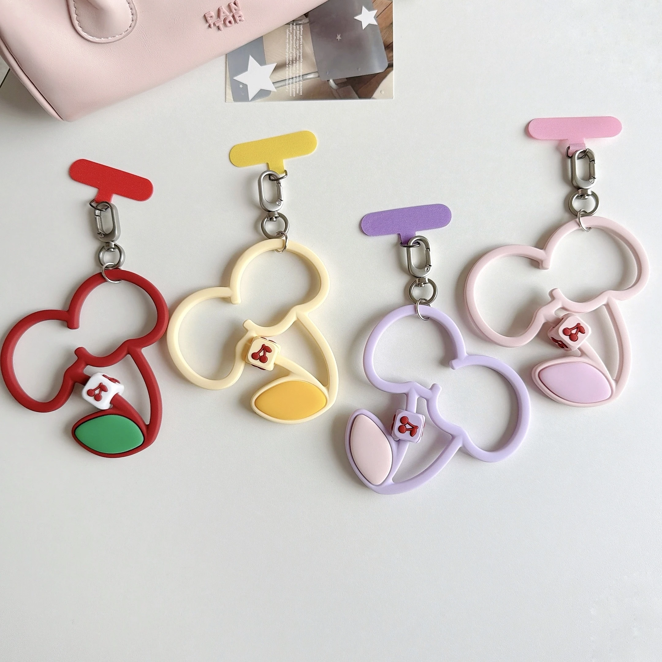 Cute Cherry Silicone Phone Charm with Metal Hook Wrist Strap & Keychain Accessory for Girls Anti-lost Mobile Lanyard
Cute Cherry Silicone Phone Charm with Metal Hook Wrist Strap & Keychain Accessory for Girls Anti-lost Mobile Lanyard