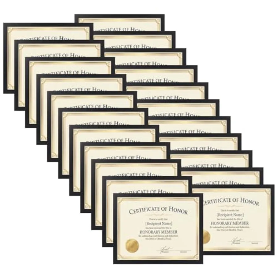 Edenseelake 8.5 x 11 Picture Frame Set of 22, 8.5 x 11 Certificate Frame Bulk for Award Document Diploma, Wall or Tabletop Disp
Edenseelake 8.5 x 11 Picture Frame Set of 22, 8.5 x 11 Certificate Frame Bulk for Award Document Diploma, Wall or Tabletop Disp