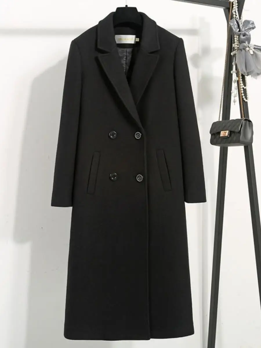 Bla Woolen Coat Women's Mid-Length Thiened Slim Fit Autumn Winter New Korean Sle Cotton-Padded Large Coat
Bla Woolen Coat Women's Mid-Length Thiened Slim Fit Autumn Winter New Korean Sle Cotton-Padded Large Coat