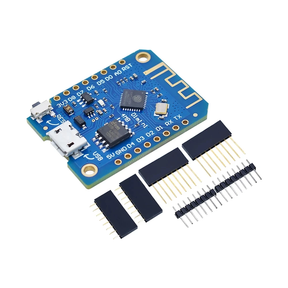 USB WeMos D1 Mini PRO V3.0.0 WIFI Development Board ESP8266 ESP-12 ESP-12F CH340G CH340 V2 NodeMCU Lua IOT Board 3.3V With Pins
USB WeMos D1 Mini PRO V3.0.0 WIFI Development Board ESP8266 ESP-12 ESP-12F CH340G CH340 V2 NodeMCU Lua IOT Board 3.3V With Pins