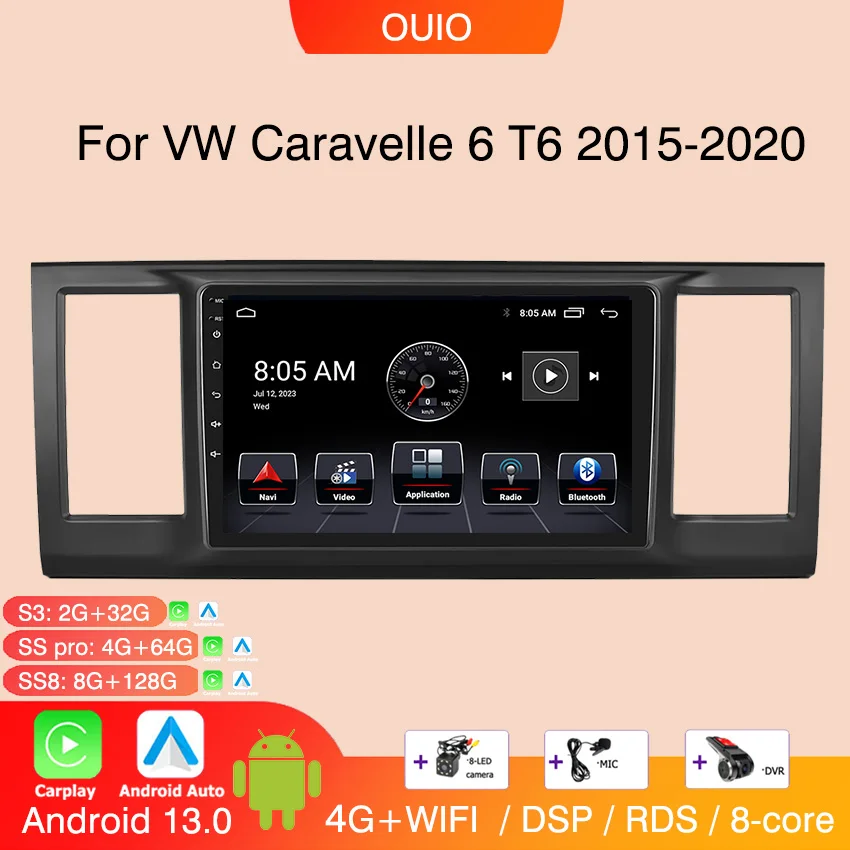 Android 13 Radio For VW Volkswagen Caravelle 6 T6 2015 - 2020 Car stereo Multimedia Player Carplay Auto GPS navigation 2DIN
Android 13 Radio For VW Volkswagen Caravelle 6 T6 2015 - 2020 Car stereo Multimedia Player Carplay Auto GPS navigation 2DIN