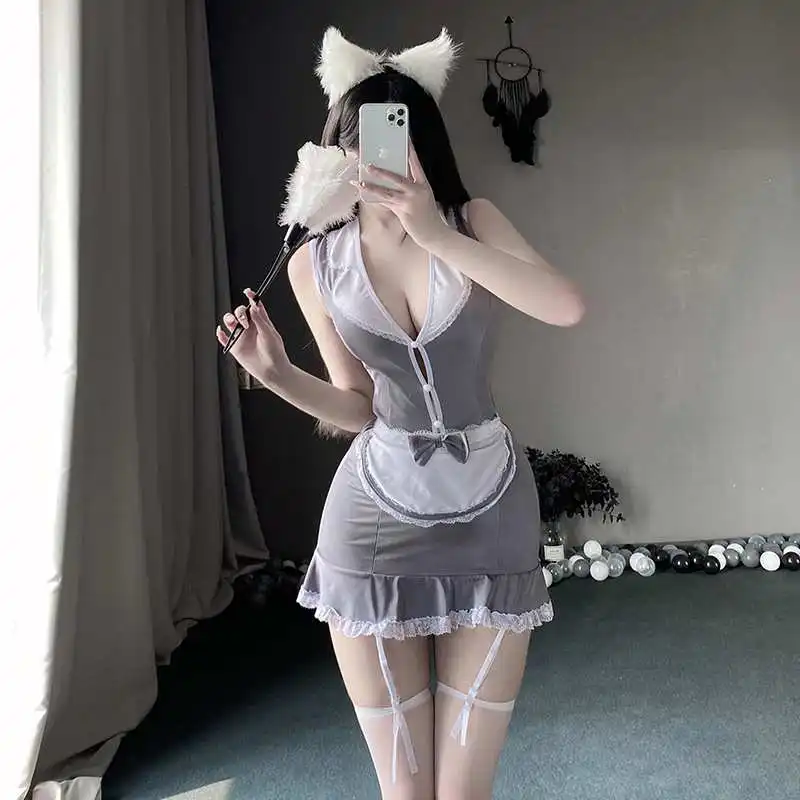 Wholesale Women's Naugty Roleplay Maid Costumes Adult Lady Exotic Cosplay Apperal Theme Club Fliter Lingerie Dress
Wholesale Women's Naugty Roleplay Maid Costumes Adult Lady Exotic Cosplay Apperal Theme Club Fliter Lingerie Dress