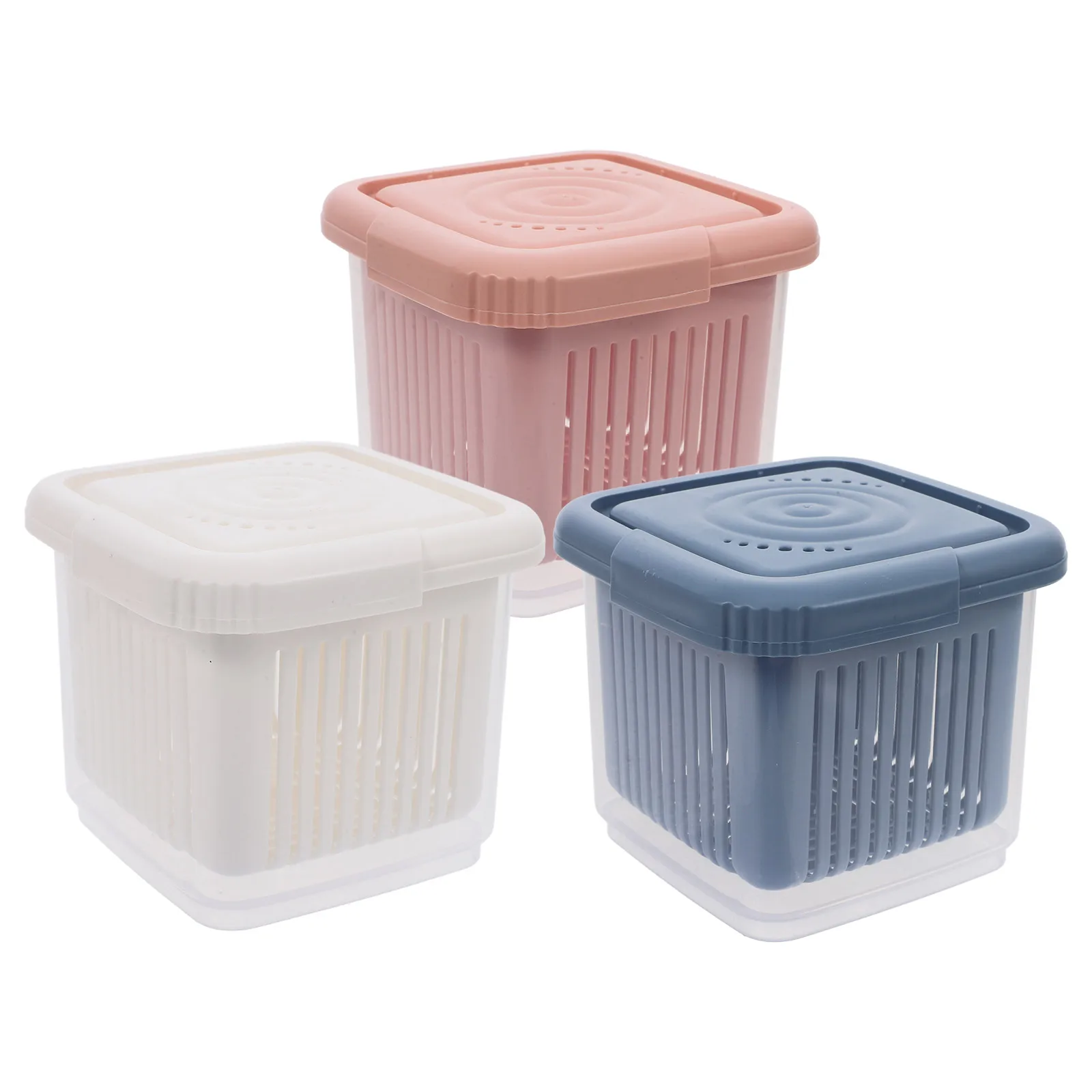 3pcs Food Grade Containers Dust Proof Sealed Design Kitchen Fridge Storage Boxes Fresh Keeping Vegetable Drain Finishing Food
3pcs Food Grade Containers Dust Proof Sealed Design Kitchen Fridge Storage Boxes Fresh Keeping Vegetable Drain Finishing Food
