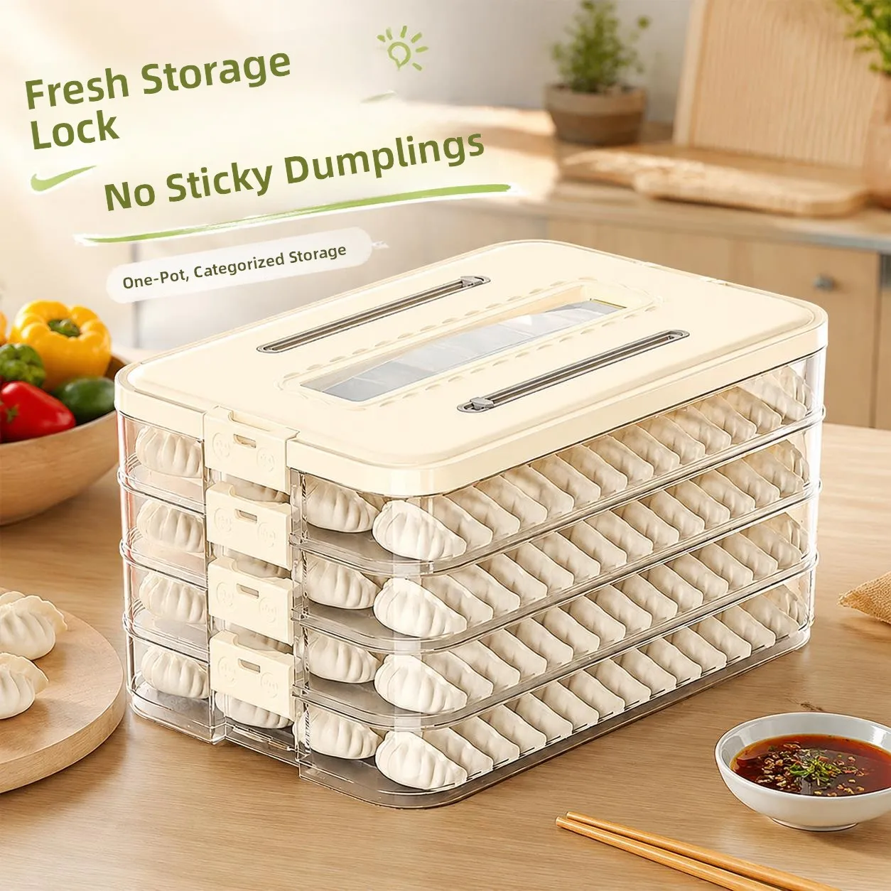 2026 New Multi-layer Dumpling Box Freshness Preservation Container Kitchen Fridge Freezing Storage Organizer Food Grade Plastic
2026 New Multi-layer Dumpling Box Freshness Preservation Container Kitchen Fridge Freezing Storage Organizer Food Grade Plastic
