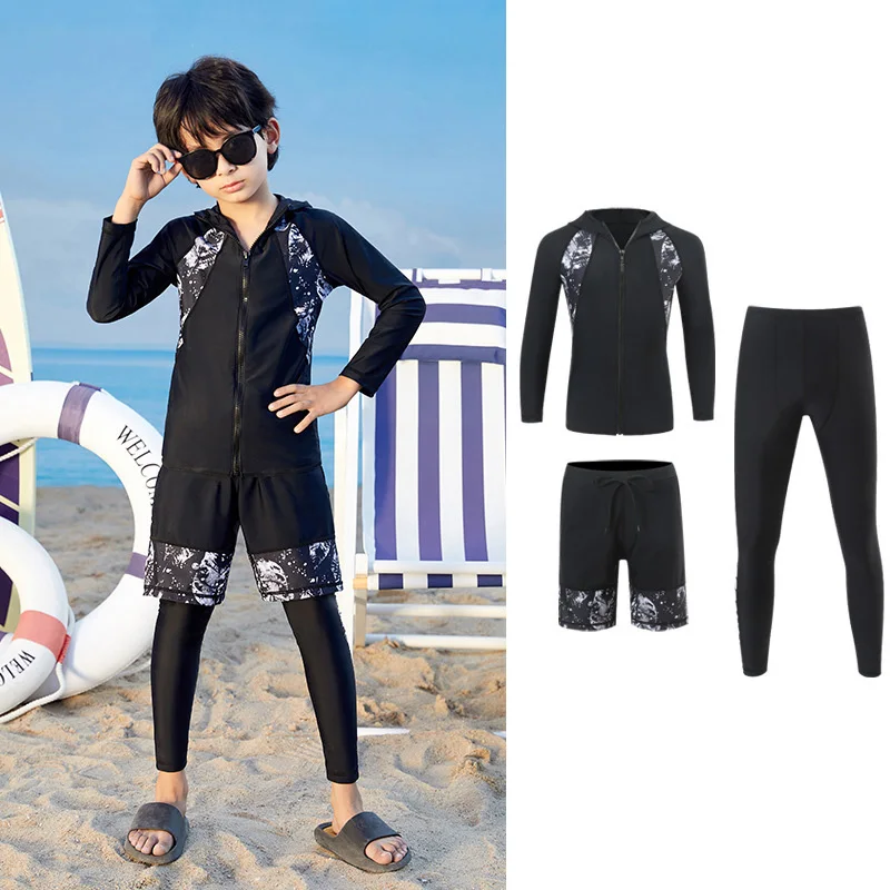 3-5 pieces/set Children's Toddlers Boys/Girls' Long Sleeve Rashguard Full Sunsuit Swimming Tops+Bottoms Beachwear Zip Up Shirt
3-5 pieces/set Children's Toddlers Boys/Girls' Long Sleeve Rashguard Full Sunsuit Swimming Tops+Bottoms Beachwear Zip Up Shirt