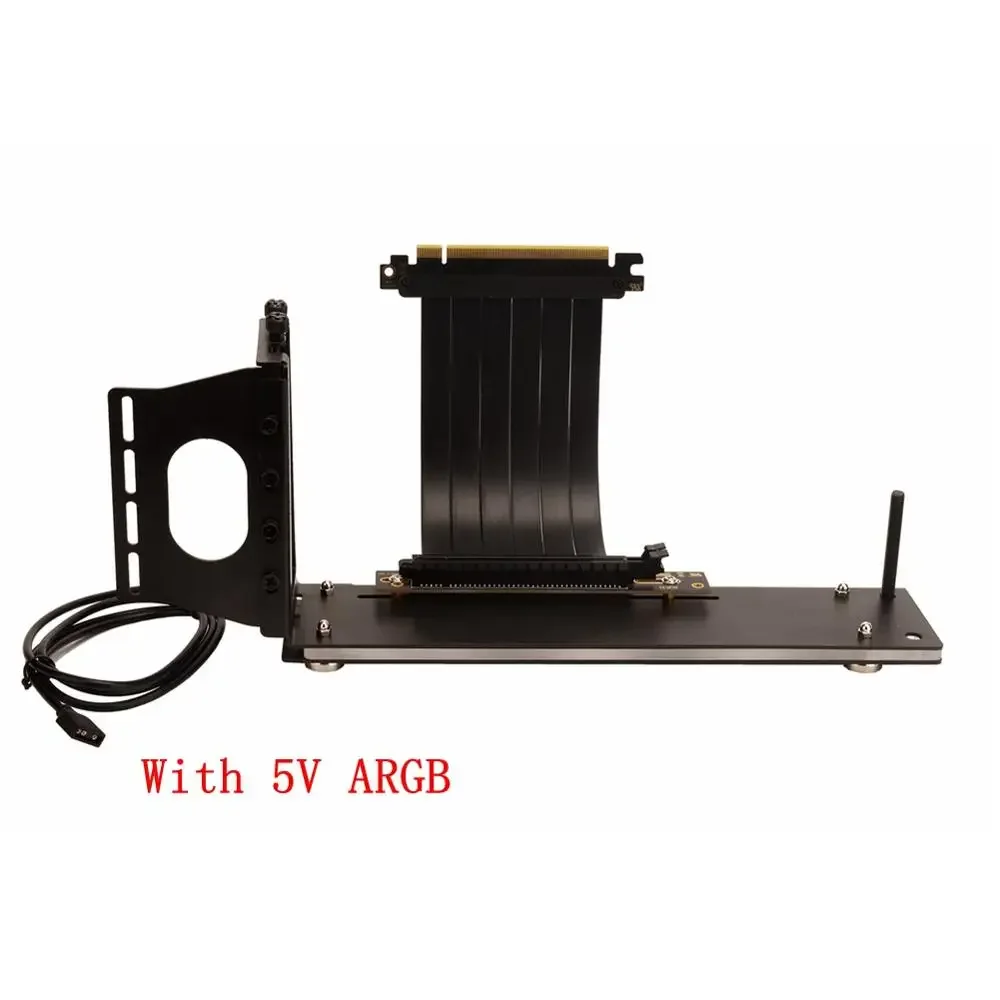 PCIe 3.0 X16 Graphics Video Card Extension Cable With Outside Luminous 5V RGB Upright Stand Set PCI-E 16x Vertical Bracket
PCIe 3.0 X16 Graphics Video Card Extension Cable With Outside Luminous 5V RGB Upright Stand Set PCI-E 16x Vertical Bracket