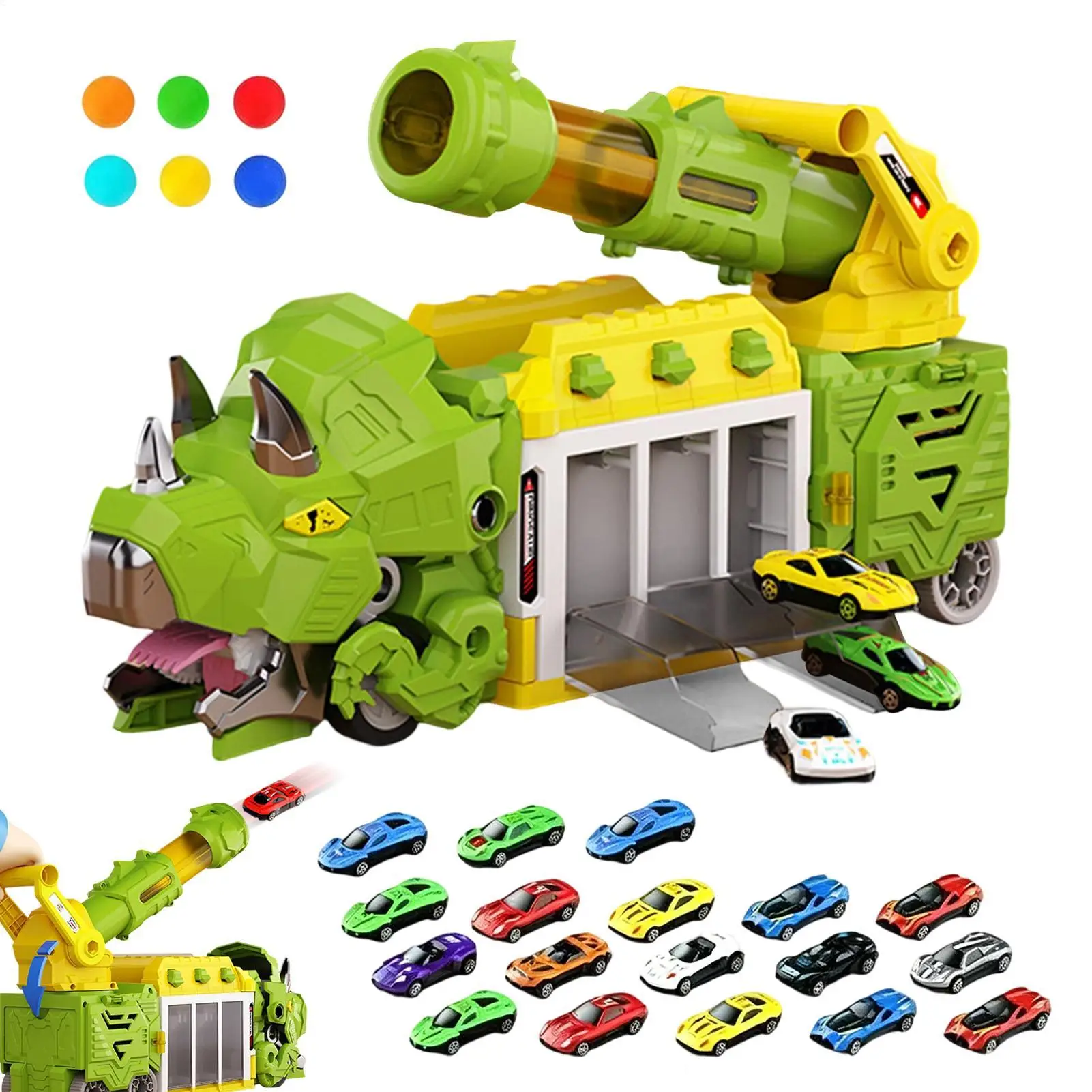Dinosaur Truck Toys For Kids Foldable Vehicle With Storage Bay Dinosaur Cars With 6 Balls For Kids 3-8 Play Game Birthday Party
Dinosaur Truck Toys For Kids Foldable Vehicle With Storage Bay Dinosaur Cars With 6 Balls For Kids 3-8 Play Game Birthday Party