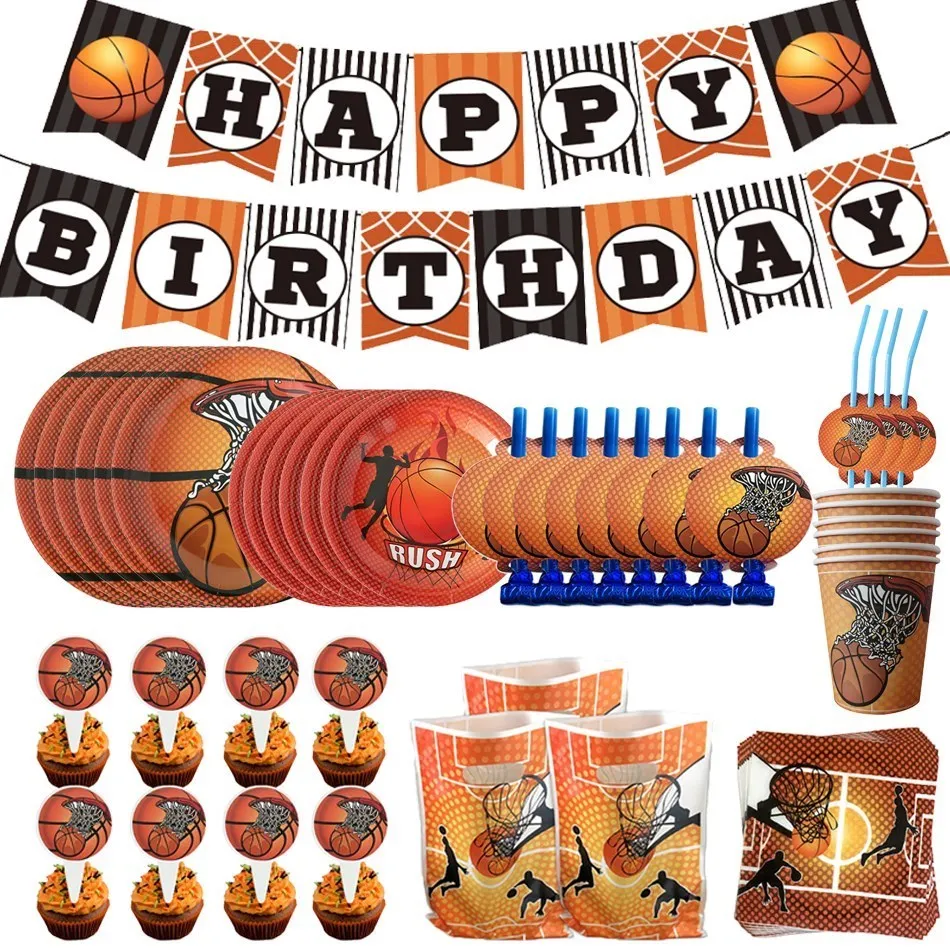 Basketball Theme Boy Basketball Enthusiast Birthday Party Disposable Tableware Napkins Cups Ballons Party Supplies Decoration
Basketball Theme Boy Basketball Enthusiast Birthday Party Disposable Tableware Napkins Cups Ballons Party Supplies Decoration