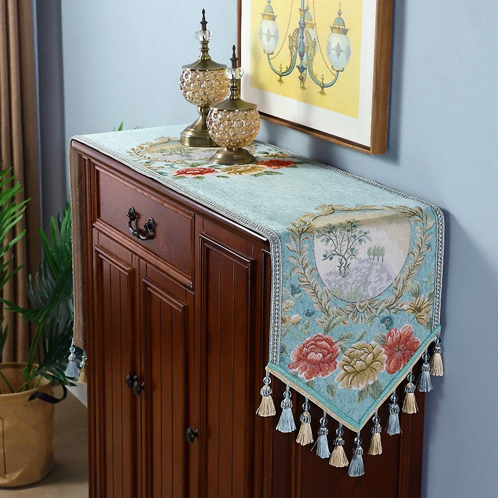 Exquisite Flower Embroidery Table Runner Luxury Vintage Fringe Pendant Tablecloth Table Cover Dining Table Decorative Art Cloth
Exquisite Flower Embroidery Table Runner Luxury Vintage Fringe Pendant Tablecloth Table Cover Dining Table Decorative Art Cloth