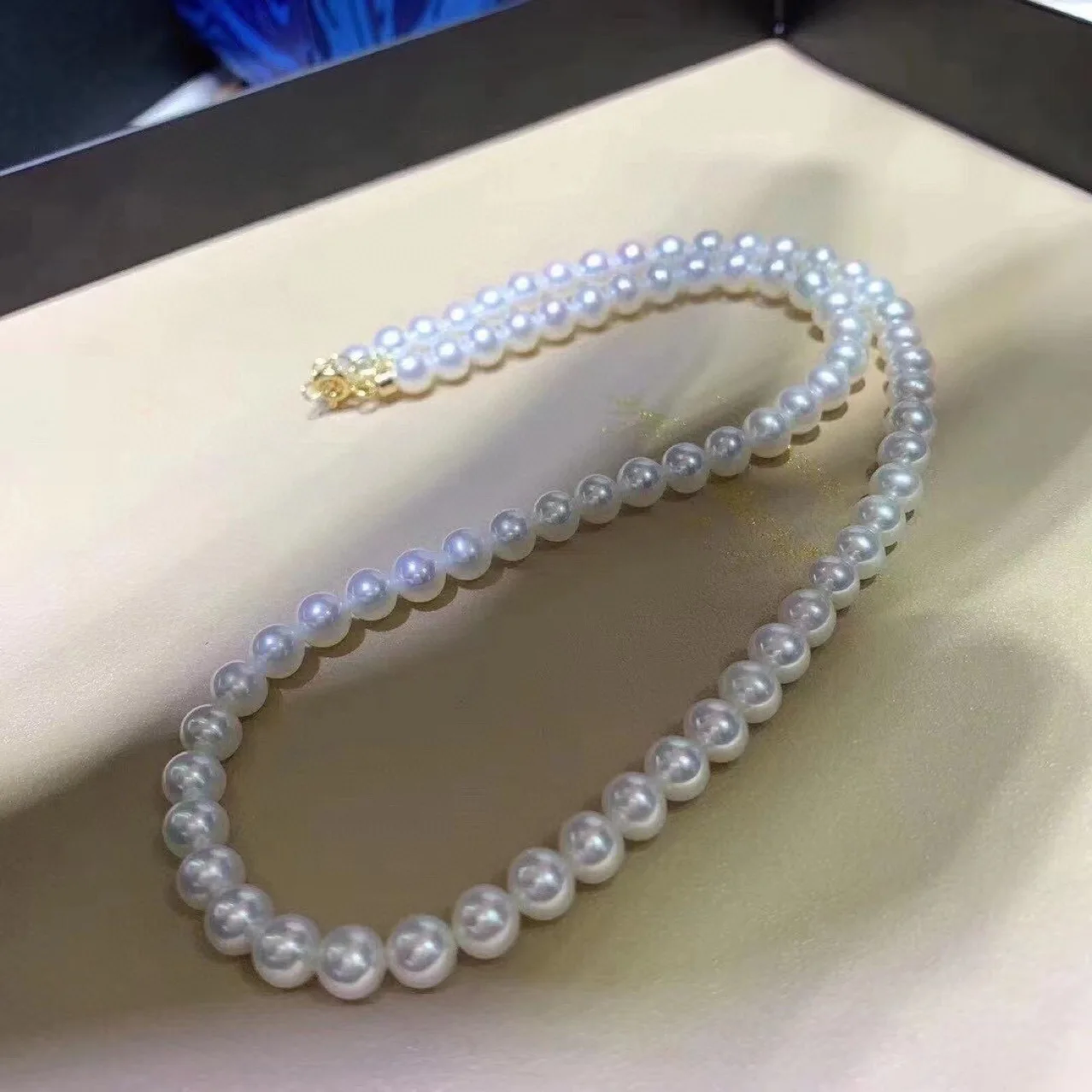 Natural Freshwater Akoya Pearl Necklace, Edison Pearl Neck Chain Collarbone Chain 6-7mm Leather Light Delicate
Natural Freshwater Akoya Pearl Necklace, Edison Pearl Neck Chain Collarbone Chain 6-7mm Leather Light Delicate
