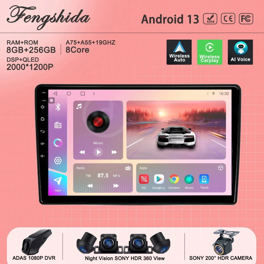Android 13 For Citroen C5 2008 2010 2012 2015 2016 2017 Car Radio Stereo Multimedia Player Navigation No 2din DVD Screen WiFi
Android 13 For Citroen C5 2008 2010 2012 2015 2016 2017 Car Radio Stereo Multimedia Player Navigation No 2din DVD Screen WiFi
