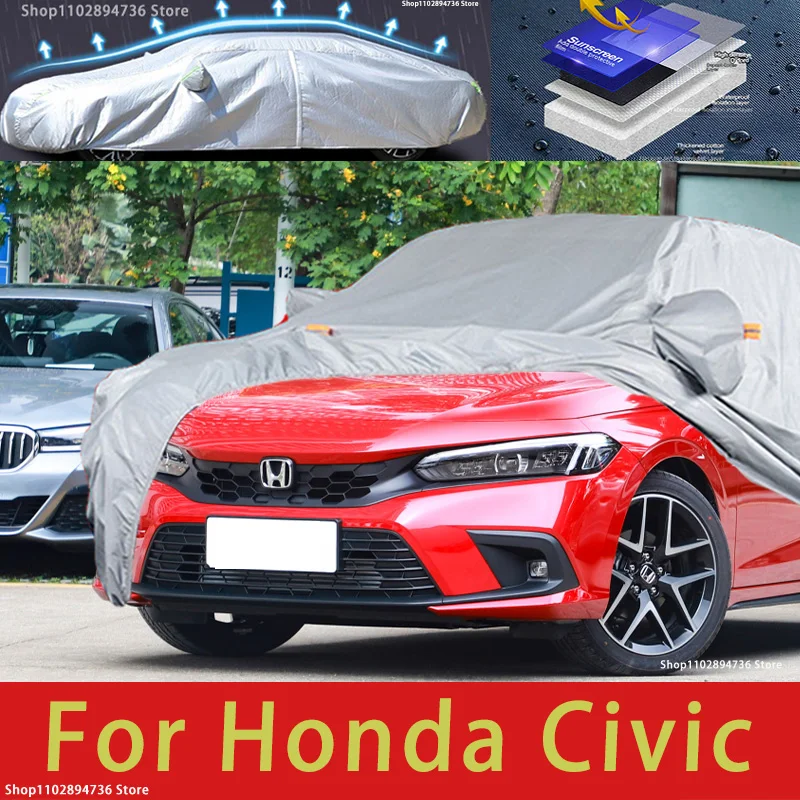 For Honda Civic Outdoor Protection Full Car Covers Snow Cover Sunshade Waterproof Dustproof Exterior Car accessories
For Honda Civic Outdoor Protection Full Car Covers Snow Cover Sunshade Waterproof Dustproof Exterior Car accessories