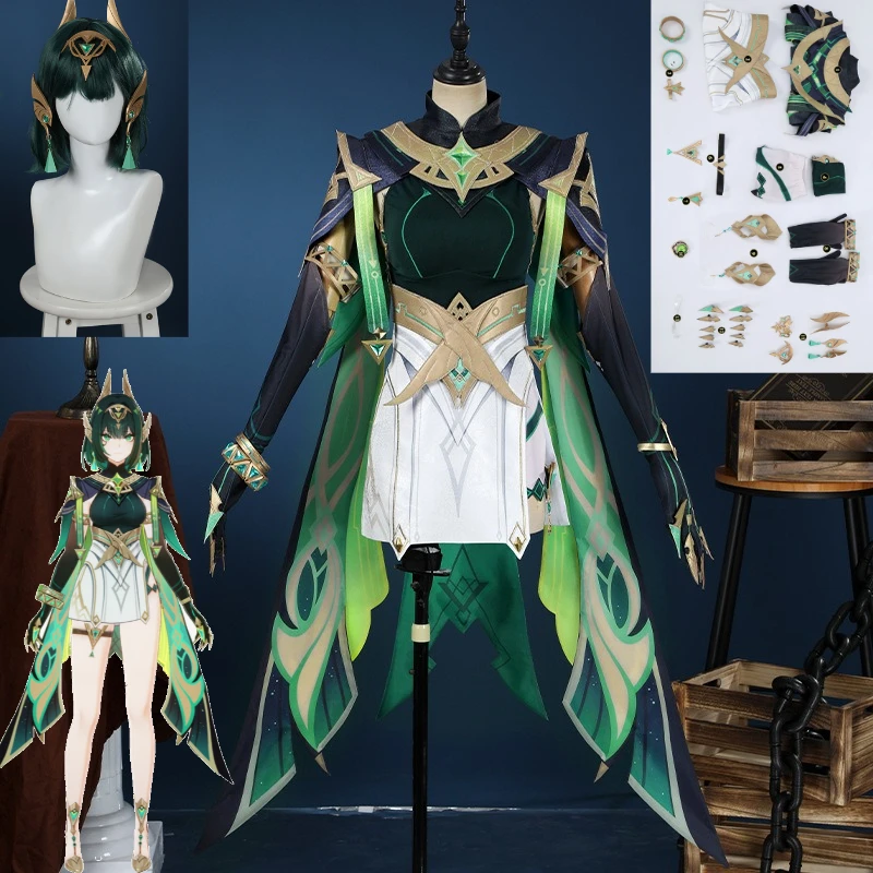 Genshin Impact Nephrite Cosplay Costume Velvet Cape Metal Brooch Satin Dress Full Set Layered Skirt For Women Halloween
Genshin Impact Nephrite Cosplay Costume Velvet Cape Metal Brooch Satin Dress Full Set Layered Skirt For Women Halloween