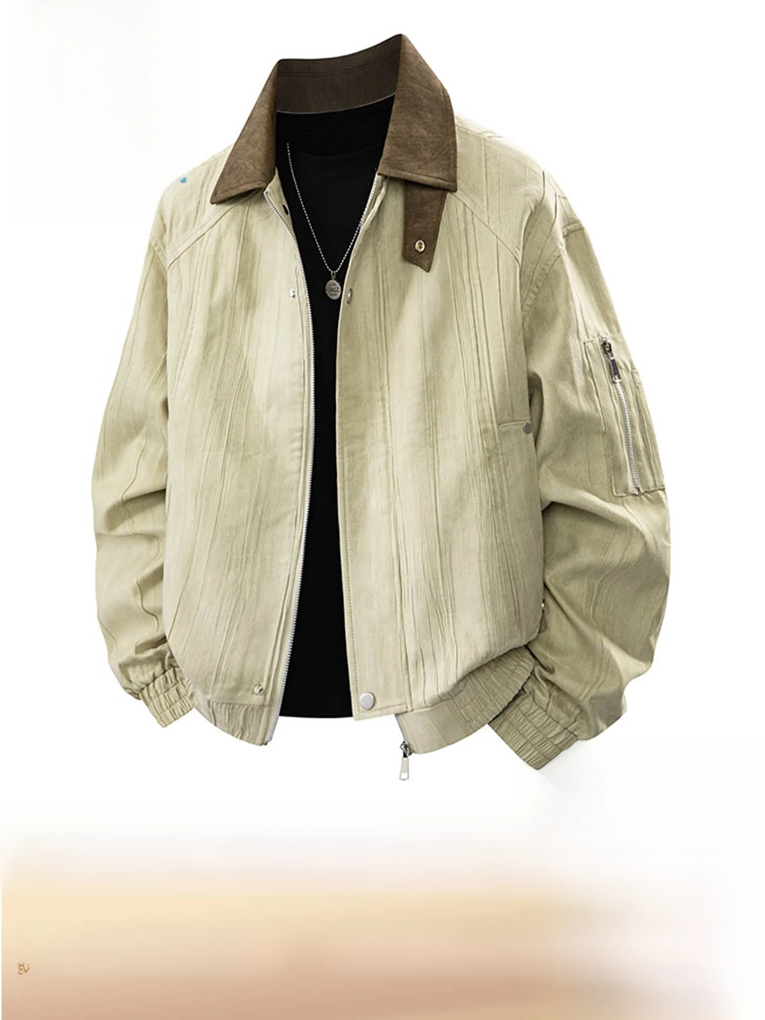 Jeanswest Men's Suede Jaet Collar up Autumn Winter Faion Casual Sle Zipper Closure Long Sve No Cap Polyester Fiber
Jeanswest Men's Suede Jaet Collar up Autumn Winter Faion Casual Sle Zipper Closure Long Sve No Cap Polyester Fiber