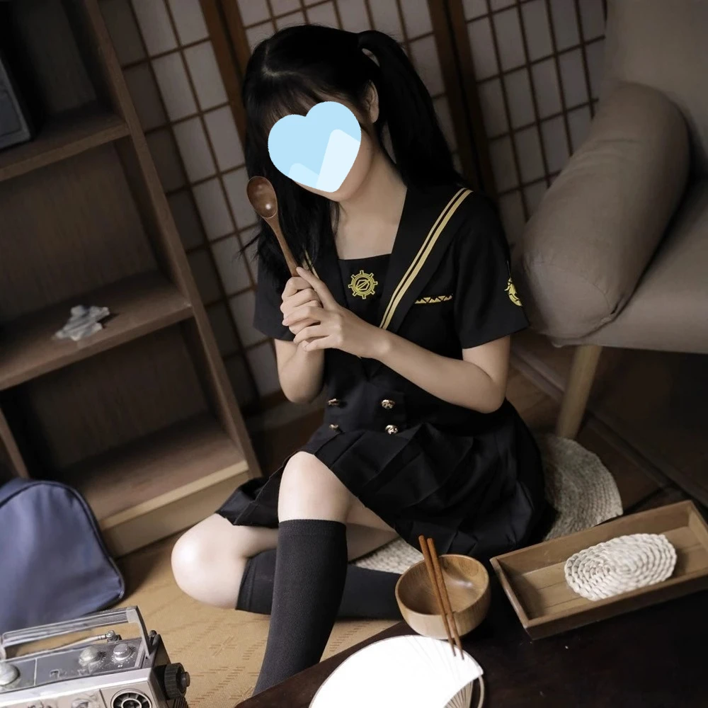 Dark Orthodox JK Sailor Uniform Set, Japanese Style for Girls,Matching Short Pleated Skirt,Preppy Outfit for Daily Campus Wear
Dark Orthodox JK Sailor Uniform Set, Japanese Style for Girls,Matching Short Pleated Skirt,Preppy Outfit for Daily Campus Wear