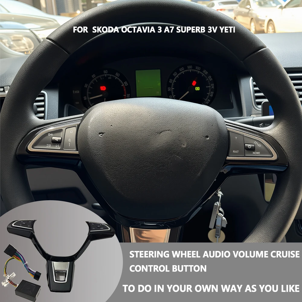 Multifunction Steering Wheel Control Button Volum Audio Switch Phone Button for Skoda Superb Yeti Rapid Octavia Car Accessories
Multifunction Steering Wheel Control Button Volum Audio Switch Phone Button for Skoda Superb Yeti Rapid Octavia Car Accessories