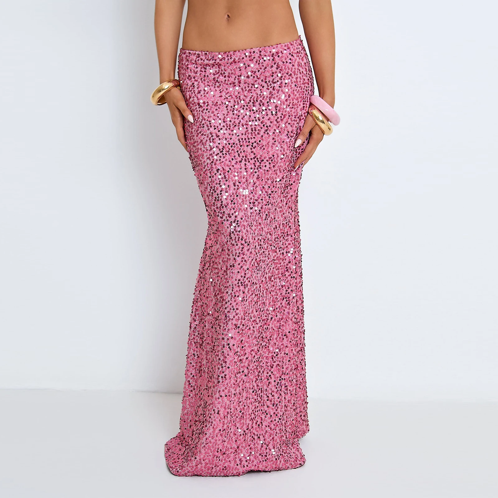 Combhasaki Women Summer Elegant Sequins Glitter Embroidery Elastic Waist Velvet Bodycon Ruffle Hem Mermaid Fishtail Long Skirts
Combhasaki Women Summer Elegant Sequins Glitter Embroidery Elastic Waist Velvet Bodycon Ruffle Hem Mermaid Fishtail Long Skirts