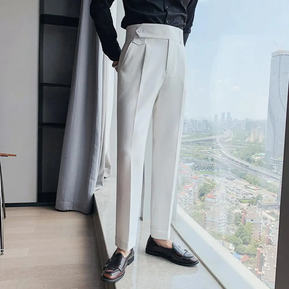Stylish Work Pants High Waist Formal Dress Trousers Slim Fit Zipper Fly Dress Trousers
Stylish Work Pants High Waist Formal Dress Trousers Slim Fit Zipper Fly Dress Trousers