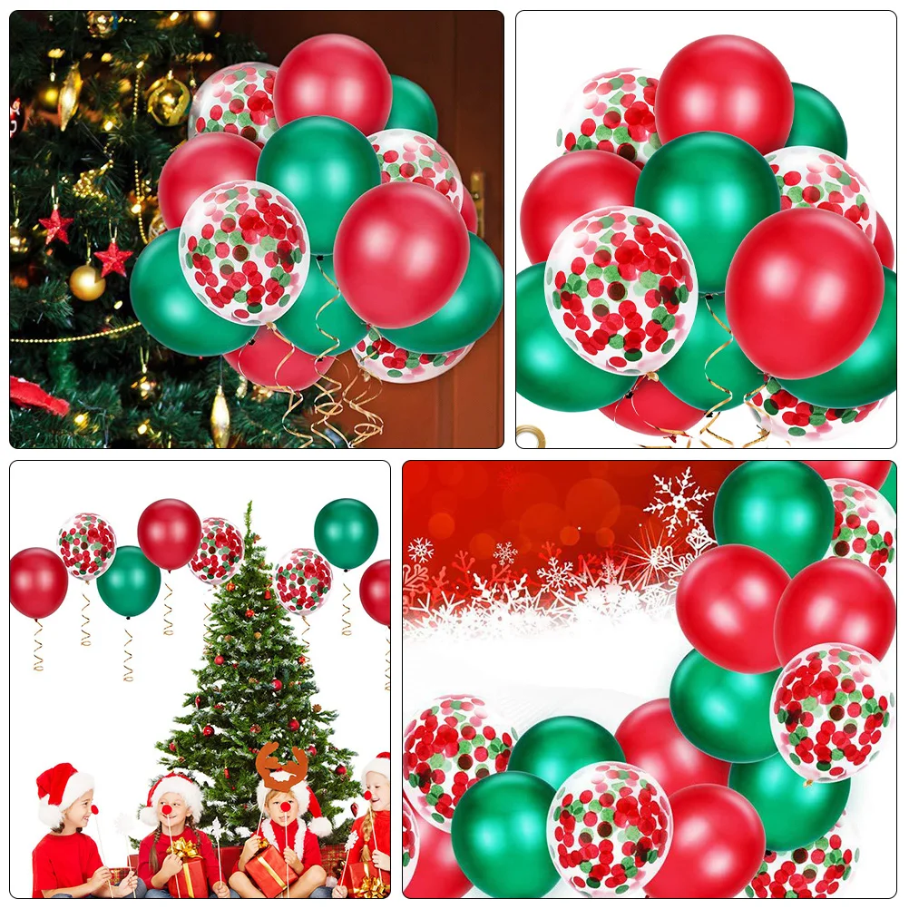 Large Christmas Balloon Kits Red Green Confetti Set Inflatable Latex Decorative Party Supplies Festive Atmosphere Straw Seal
Large Christmas Balloon Kits Red Green Confetti Set Inflatable Latex Decorative Party Supplies Festive Atmosphere Straw Seal