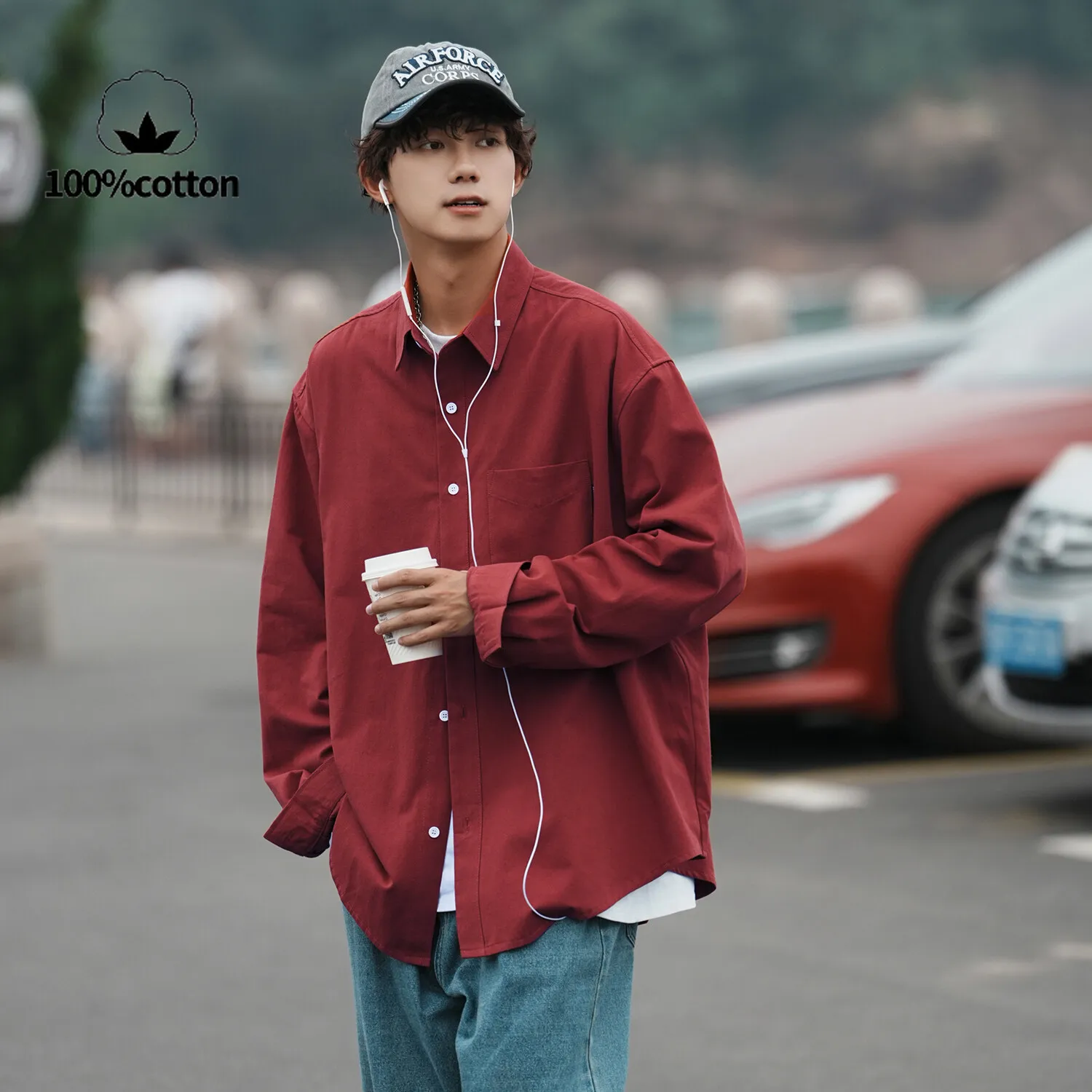 Oversized 100% Cotton Shirt - Comfortable and Stylish in 7 Colors for Everyday Wear High-quality Solid Color Shirt Jacket.
Oversized 100% Cotton Shirt - Comfortable and Stylish in 7 Colors for Everyday Wear High-quality Solid Color Shirt Jacket.